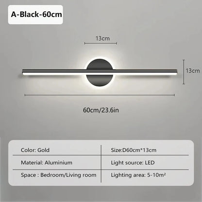 Elegant LED Wall Lamp | Minimalist Wall Sconce Lighting with Dual Color Temperature | Versatile Bathroom & Bedroom Illumination 11