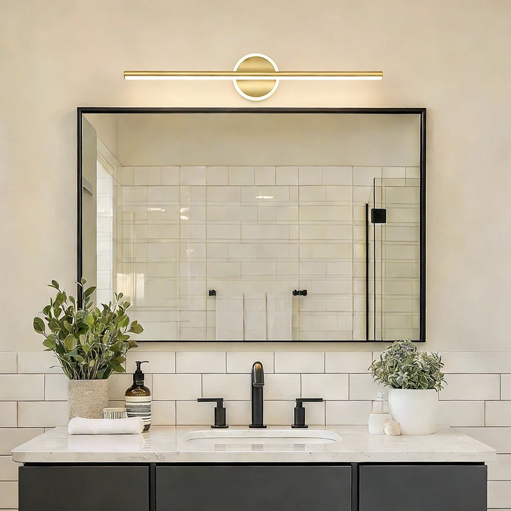 Elegant LED Wall Lamp | Minimalist Wall Sconce Lighting with Dual Color Temperature | Versatile Bathroom & Bedroom Illumination 2