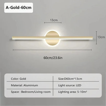 Elegant LED Wall Lamp | Minimalist Wall Sconce Lighting with Dual Color Temperature | Versatile Bathroom & Bedroom Illumination 8