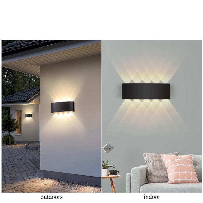 Elegant LED Wall Lights | Waterproof Up and Down Sconce Lighting | Versatile Indoor & Outdoor Use 4