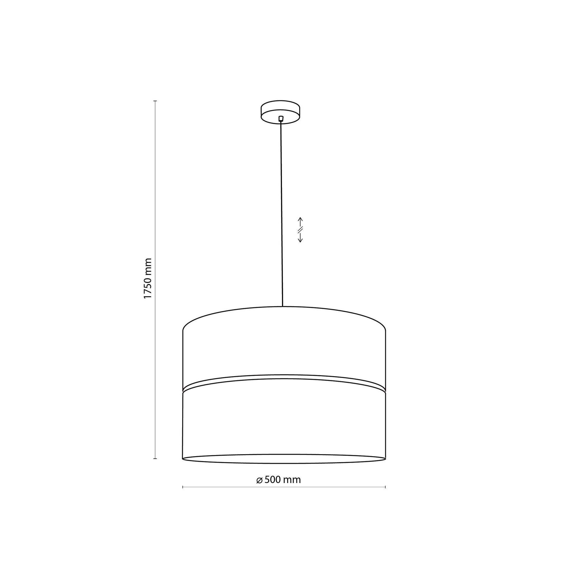 Elegant Lighting | Black & Gold Pendant Ceiling Light Fixture with Unique Dual Shade Design | Modern Illumination for Stylish Spaces 6