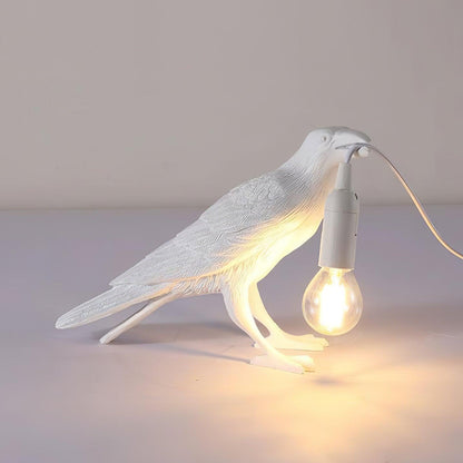 Elegant Resin Table Lamp with Unique Raven Design | Stylish Lighting for Home Decor 10