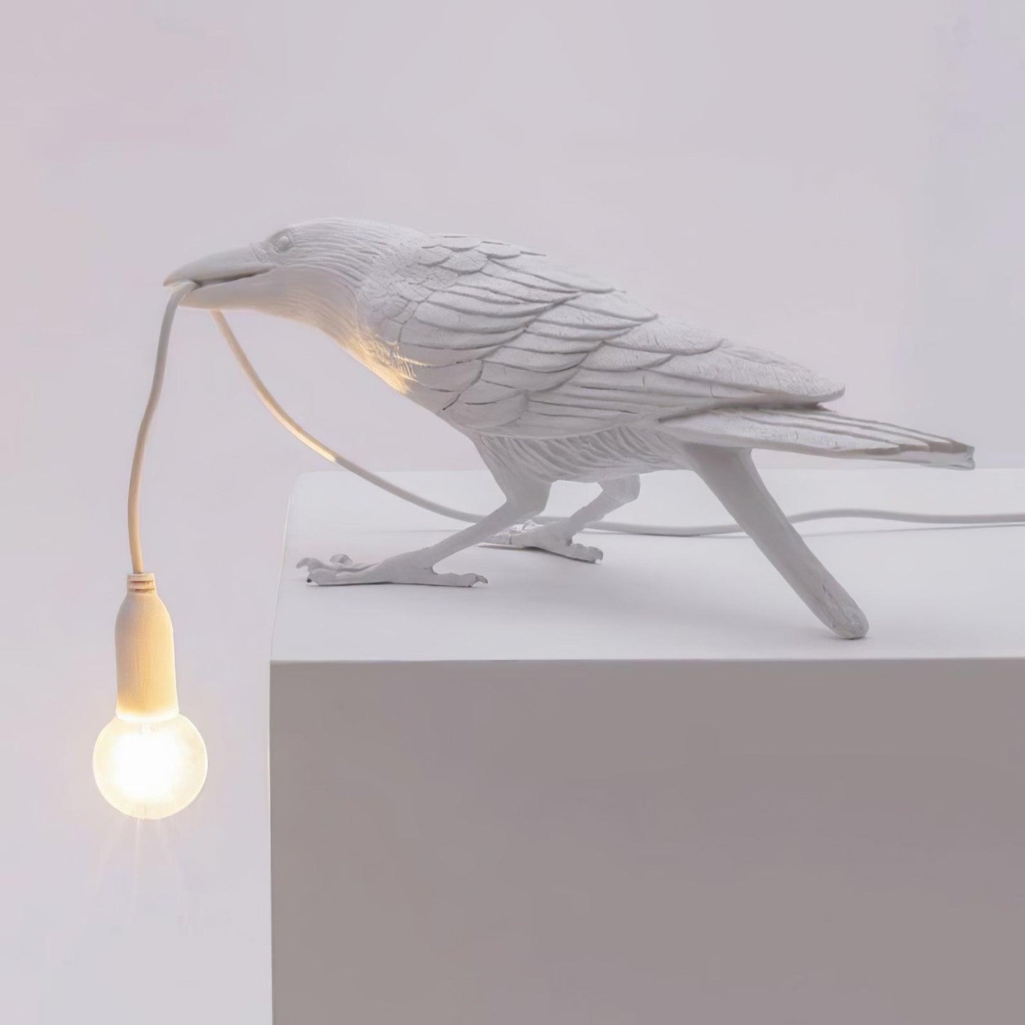 Elegant Resin Table Lamp with Unique Raven Design | Stylish Lighting for Home Decor 9