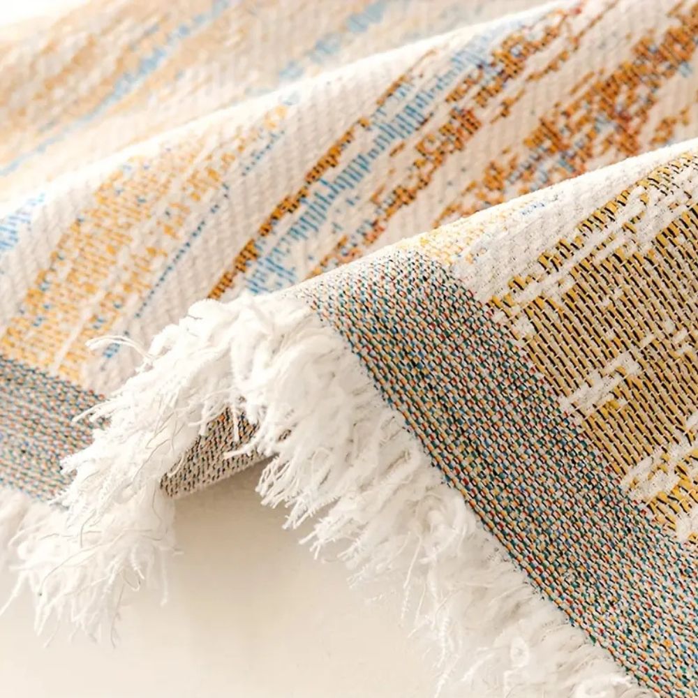 Elegant Striped Couch Cover | Premium Chenille Fabric Protector for Stylish Couch Protection 7