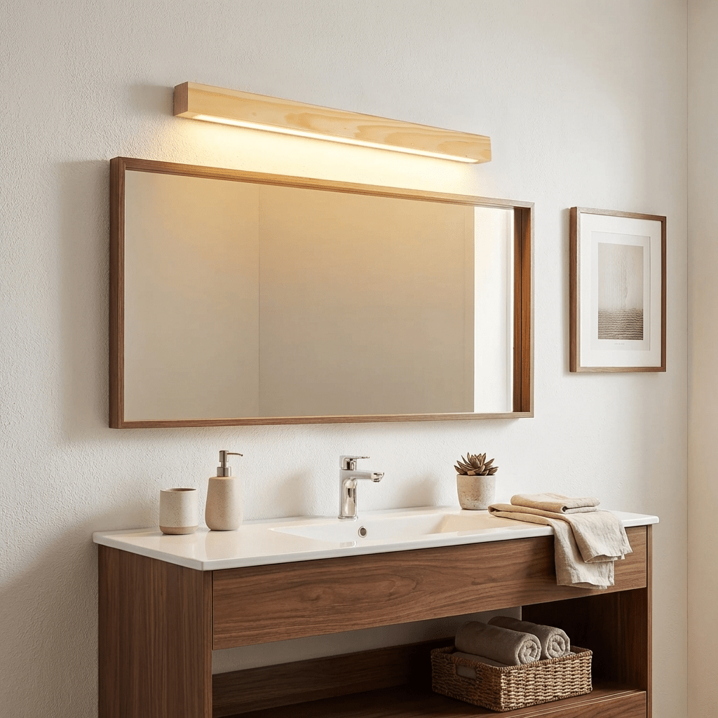 Elegant Wall Light | Modern Wood Sconce with Adjustable Brightness | Stylish Lighting Solution for Home Decor 3
