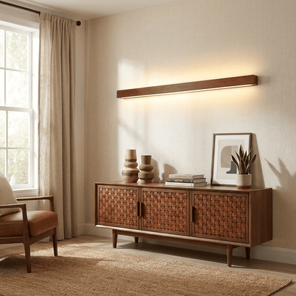 Elegant Wall Light | Modern Wood Sconce with Adjustable Brightness | Stylish Lighting Solution for Home Decor 4