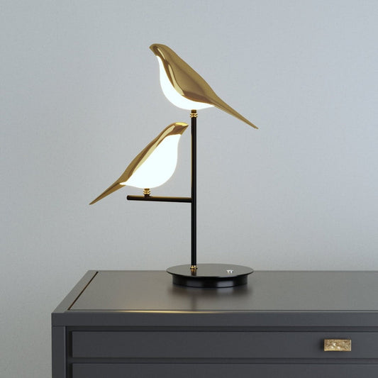 Elegant Wall Sconce Lighting | Modern Nordic LED Design with Bird Accent | Ideal Wall Lamp for Cozy Home Ambience 0