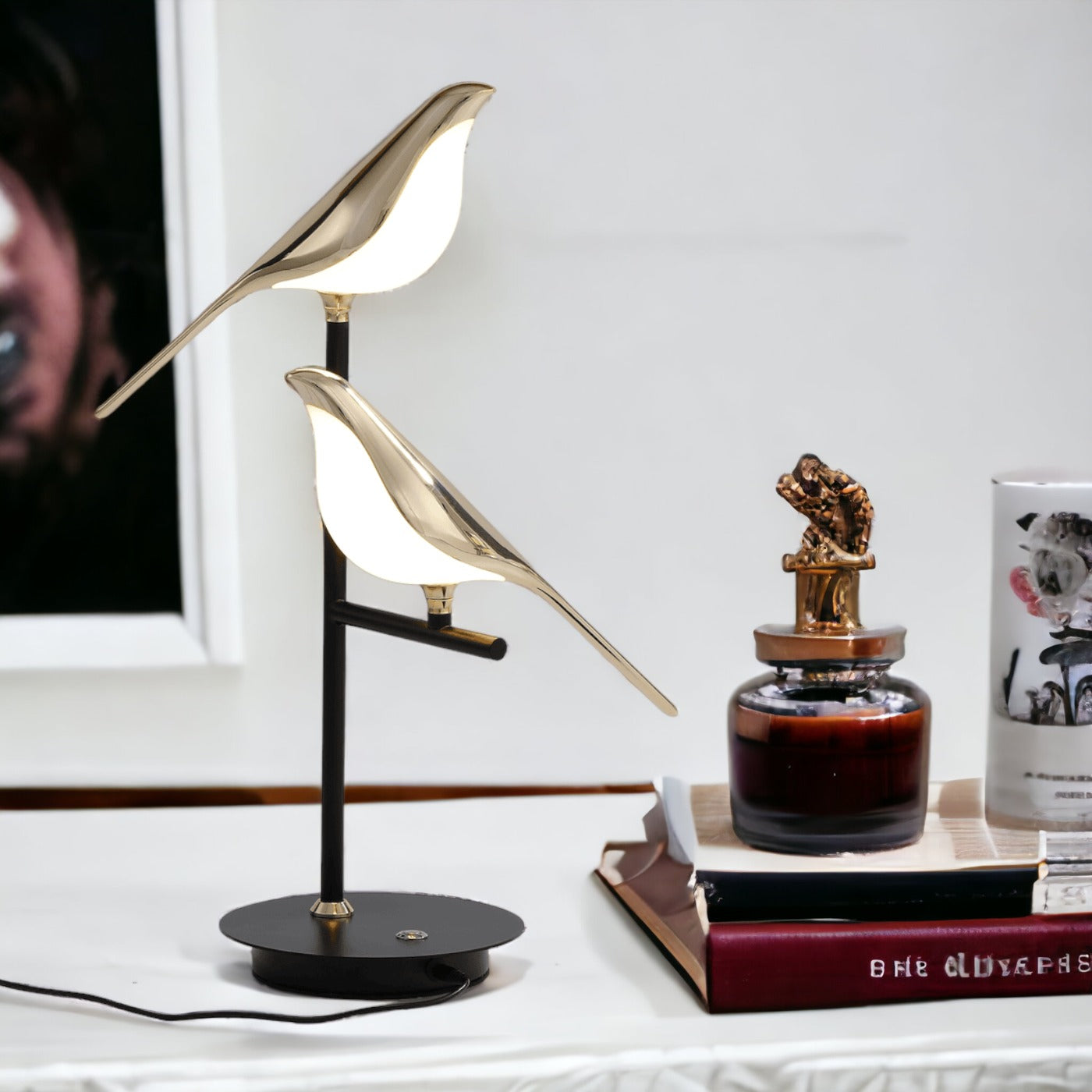 Elegant Wall Sconce Lighting | Modern Nordic LED Design with Bird Accent | Ideal Wall Lamp for Cozy Home Ambience 4