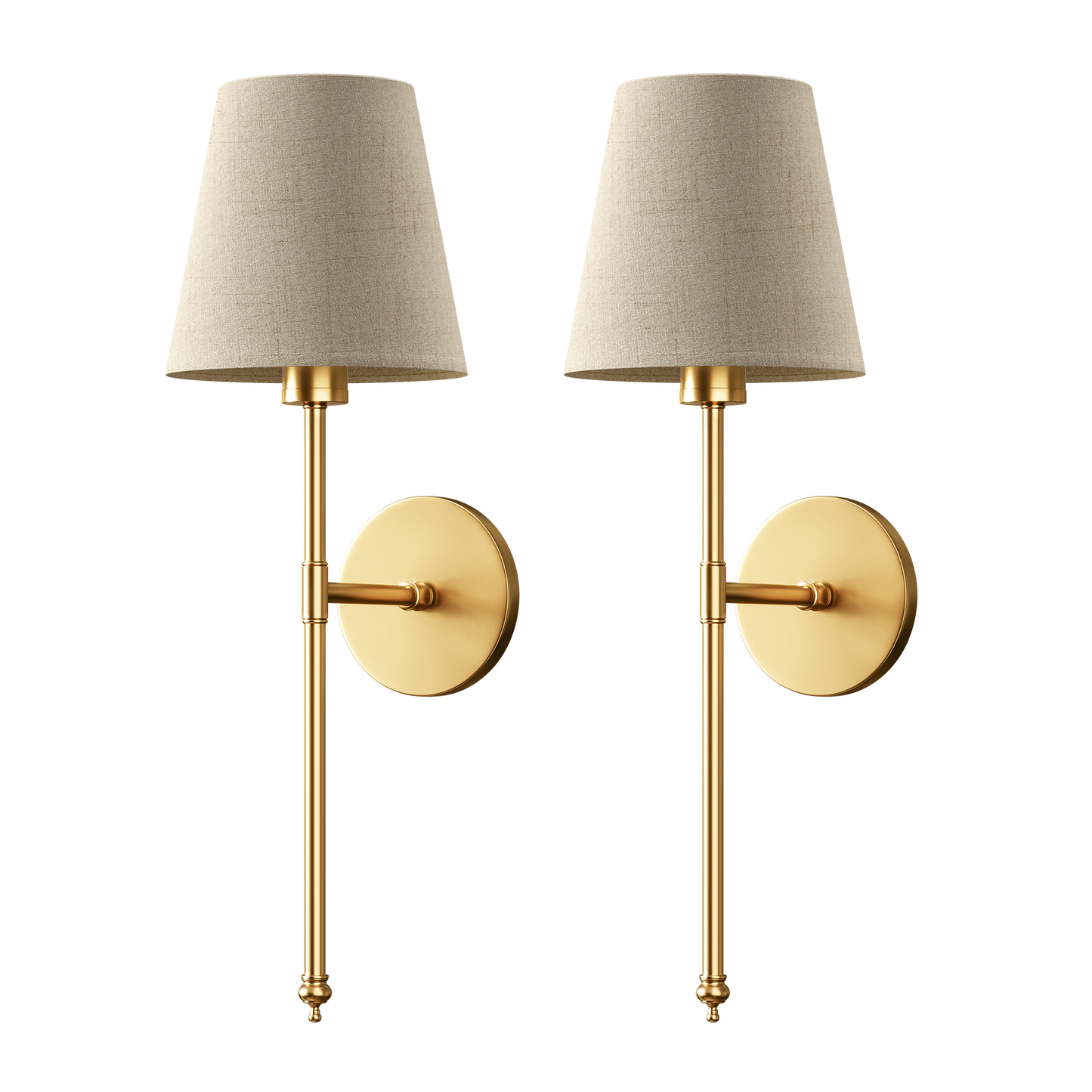 Elegant Wall Sconces | Wireless Wall Lights Set of 2 with Ambient LED Glow | Perfect for Home Decor 0