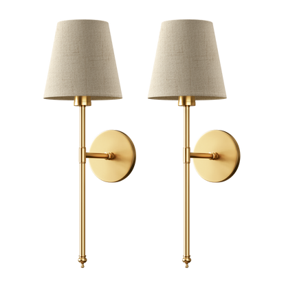 Elegant Wall Sconces | Wireless Wall Lights Set of 2 with Ambient LED Glow | Perfect for Home Decor 0