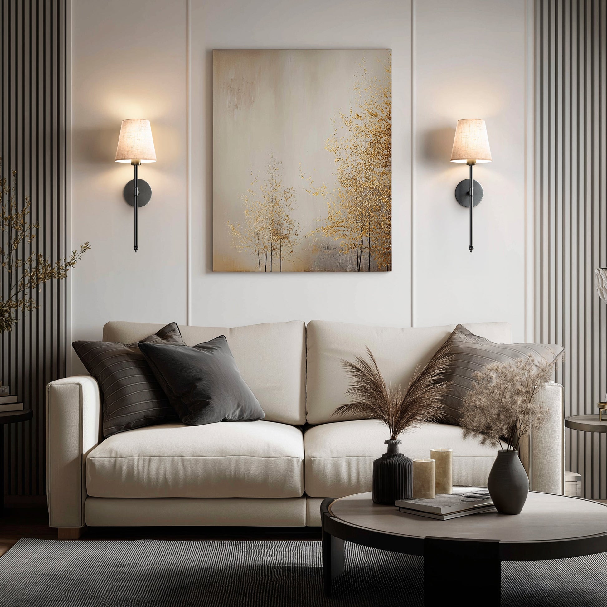 Elegant Wall Sconces | Wireless Wall Lights Set of 2 with Ambient LED Glow | Perfect for Home Decor 8