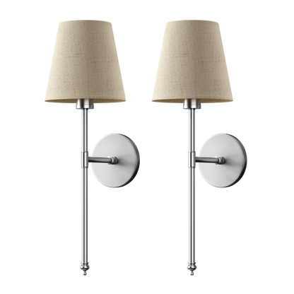 Elegant Wall Sconces | Wireless Wall Lights Set of 2 with Ambient LED Glow | Perfect for Home Decor 9