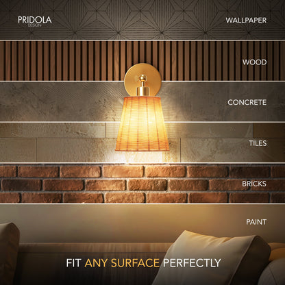 Elegant Wireless Wall Sconce Light with Adjustable Brightness | Modern Wall Lamp for Versatile Indoor Lighting 4