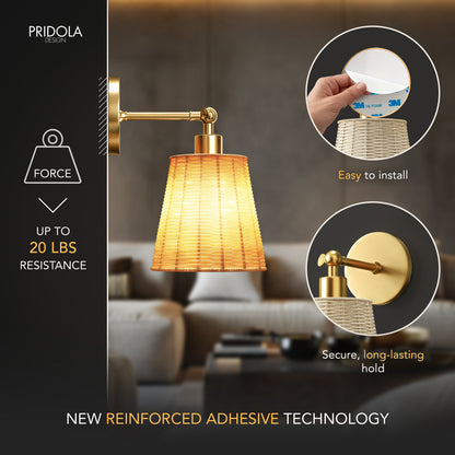 Elegant Wireless Wall Sconce Light with Adjustable Brightness | Modern Wall Lamp for Versatile Indoor Lighting 6