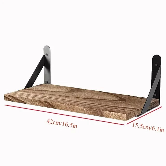 Elegant Wooden Floating Wall Shelves with Easy Installation | Space-Saving Decor for Home 8