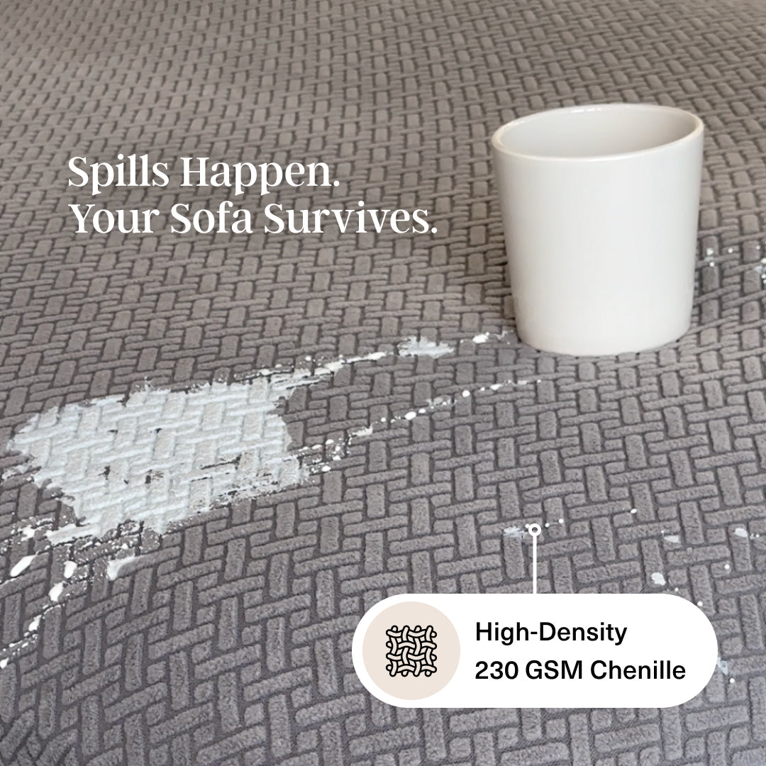 Elegant | High-Stretch Sofa Cover with Timeless Design | Easy Care for Cozy Home Decor 3