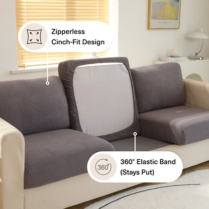 Elegant | High-Stretch Sofa Cover with Timeless Design | Easy Care for Cozy Home Decor 4