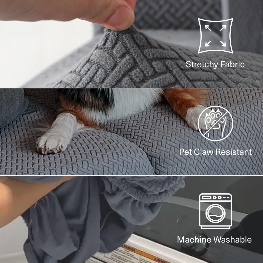 Elegant | High-Stretch Sofa Cover with Timeless Design | Easy Care for Cozy Home Decor 6