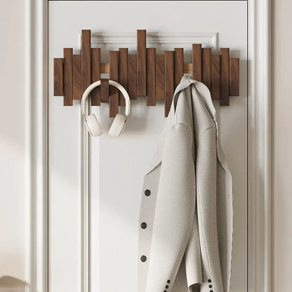 Elegant | Wall Mounted Coat Rack with Magnetic Foldable Hooks | Stylish Organization for Any Space 6