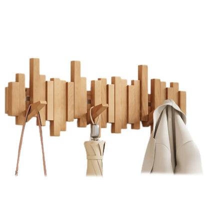 Elegant | Wall Mounted Coat Rack with Magnetic Foldable Hooks | Stylish Organization for Any Space 7