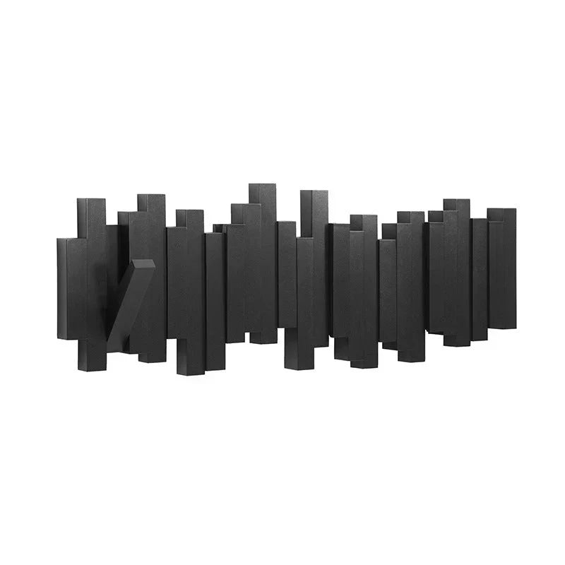 Elegant | Wall Mounted Coat Rack with Magnetic Foldable Hooks | Stylish Organization for Any Space 8