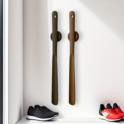 Ergonomic Walnut Shoehorn with Magnetic Wall Mount | Extra-Long Handle for Effortless Footwear Access 2