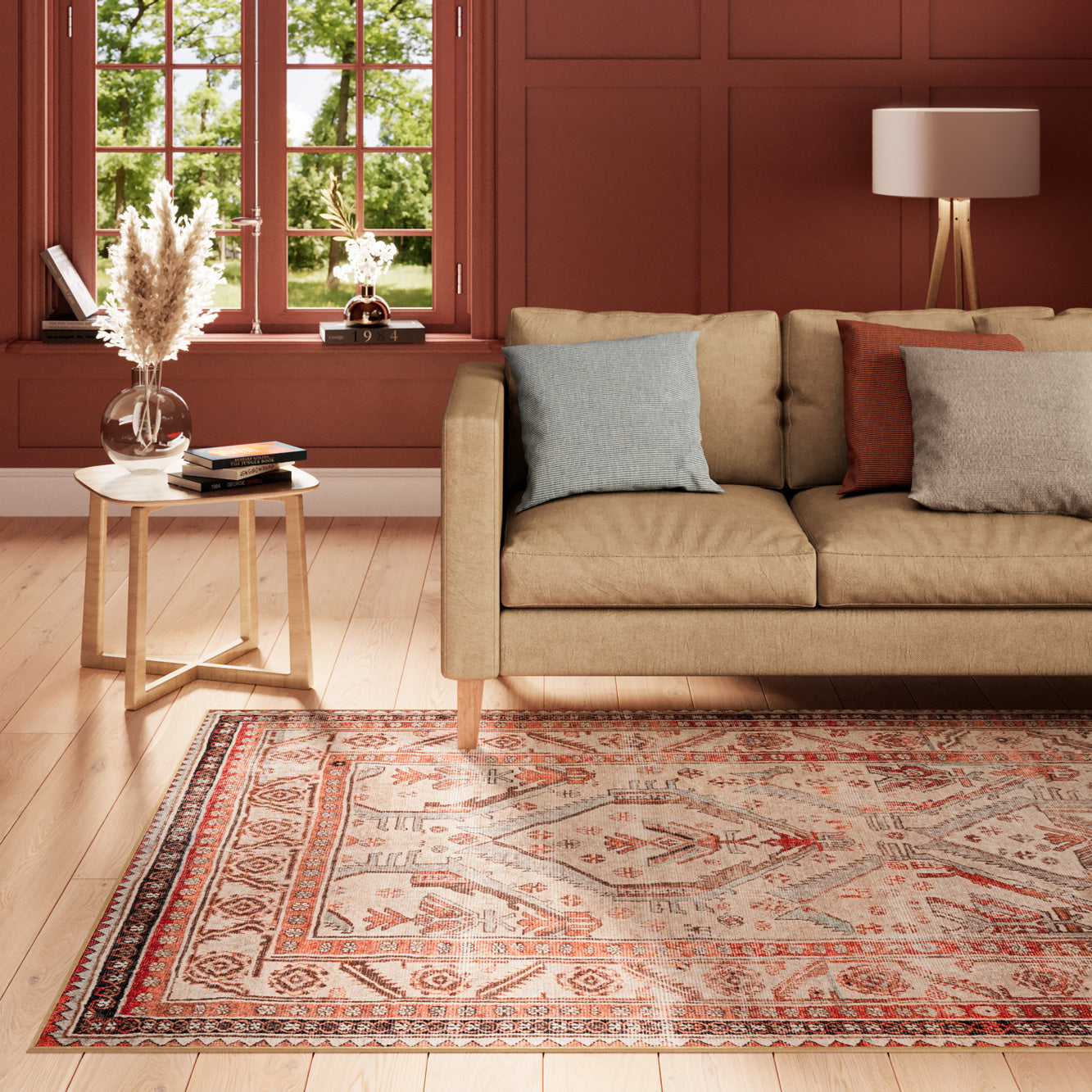 Everyday | Washable Rug with Geometric Design & Stain Resistance | Perfect for Busy Homes 4