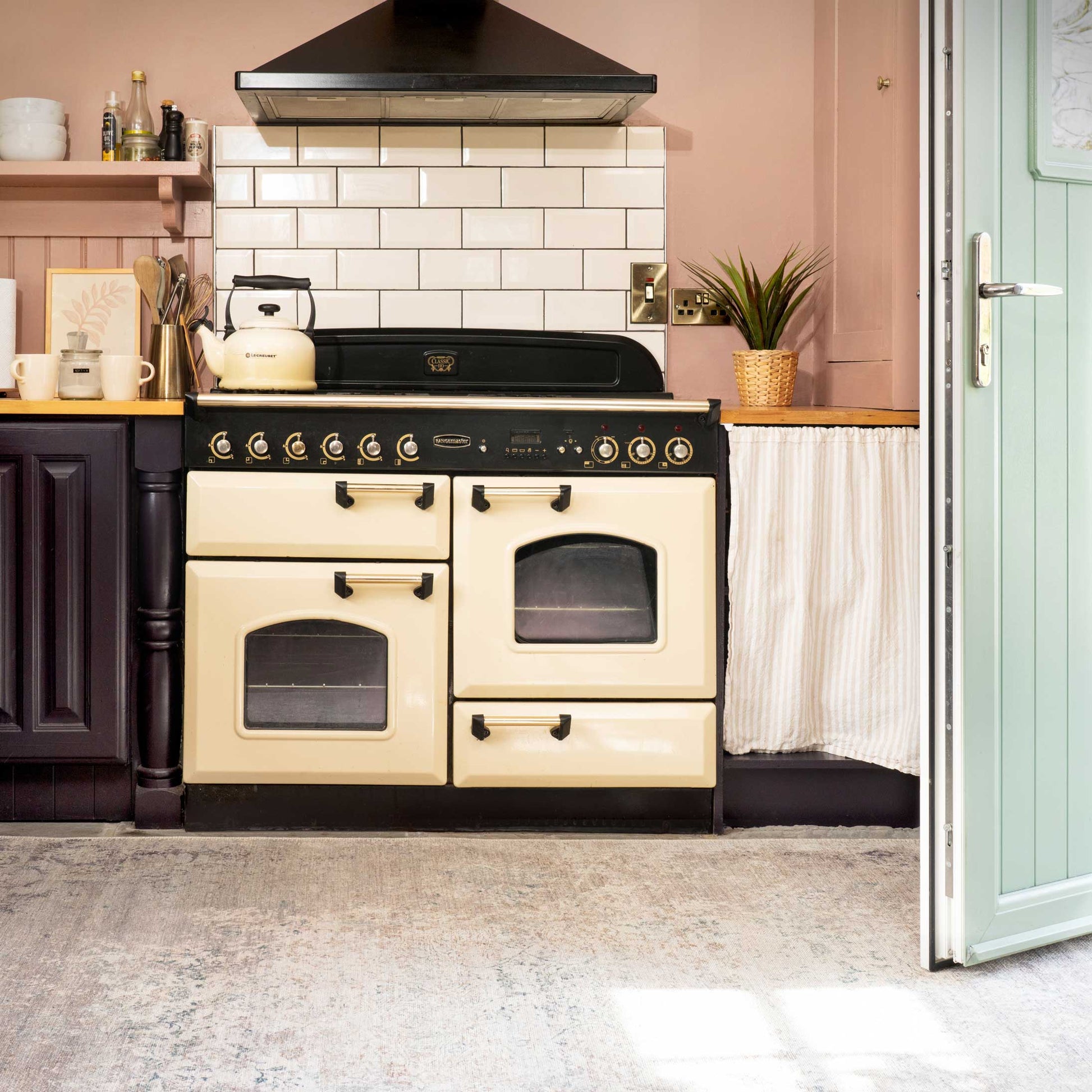 Fleur Collection | Washable Rug with Distressed Design | Eco-Friendly for Timeless Elegance 8