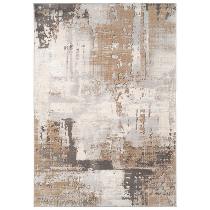 Grace Collection | Distressed Abstract Area Rug with Cozy Texture | XL Size for Elegant Living Rooms 0