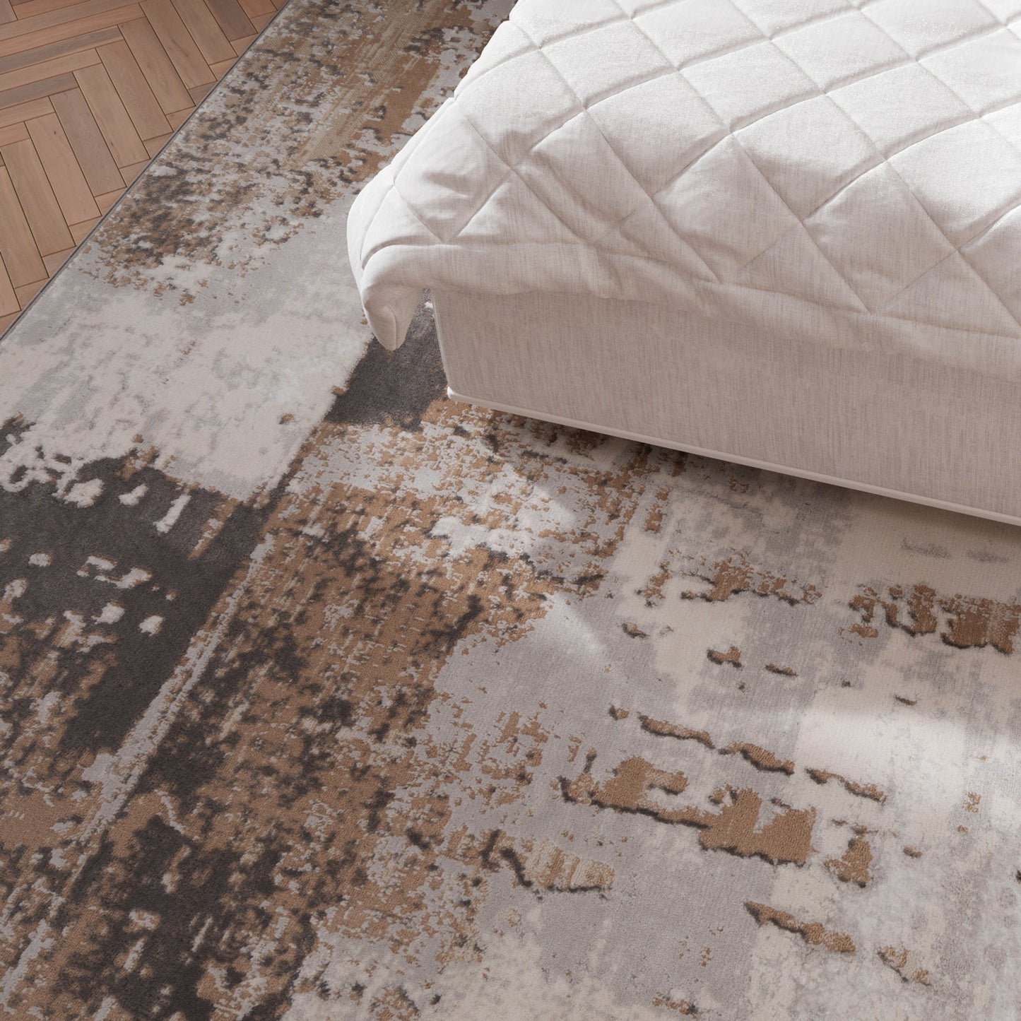 Grace Collection | Distressed Abstract Area Rug with Cozy Texture | XL Size for Elegant Living Rooms 6