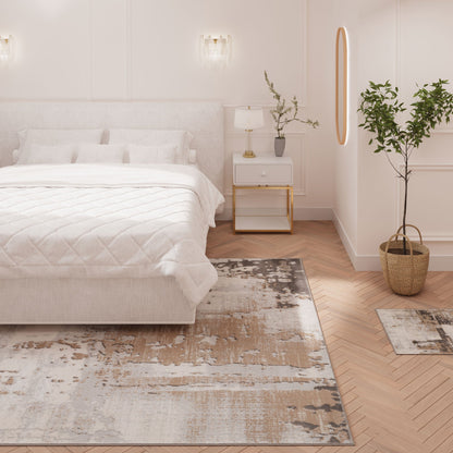 Grace Collection | Distressed Abstract Area Rug with Cozy Texture | XL Size for Elegant Living Rooms 7