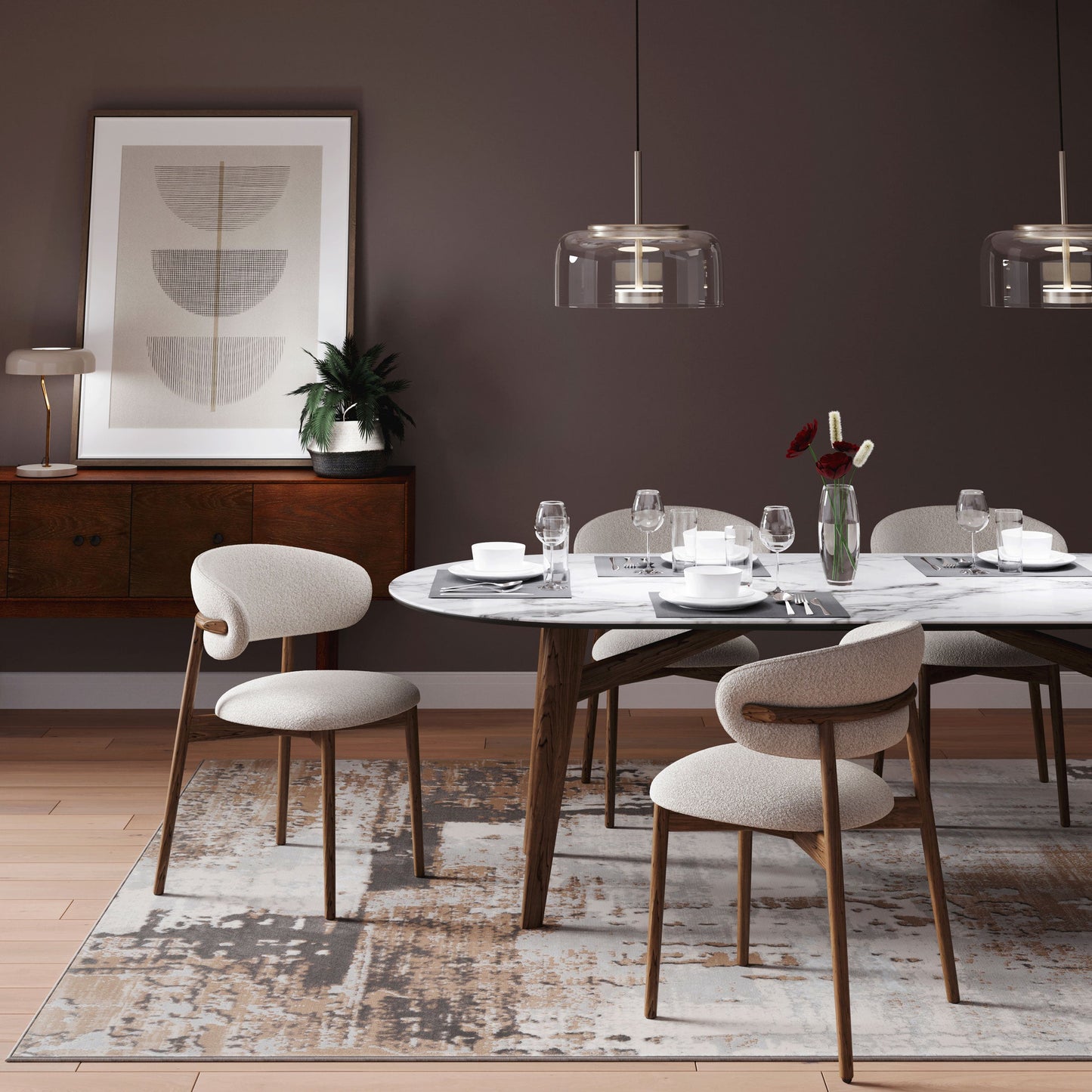 Grace Collection | Distressed Abstract Area Rug with Cozy Texture | XL Size for Elegant Living Rooms 8