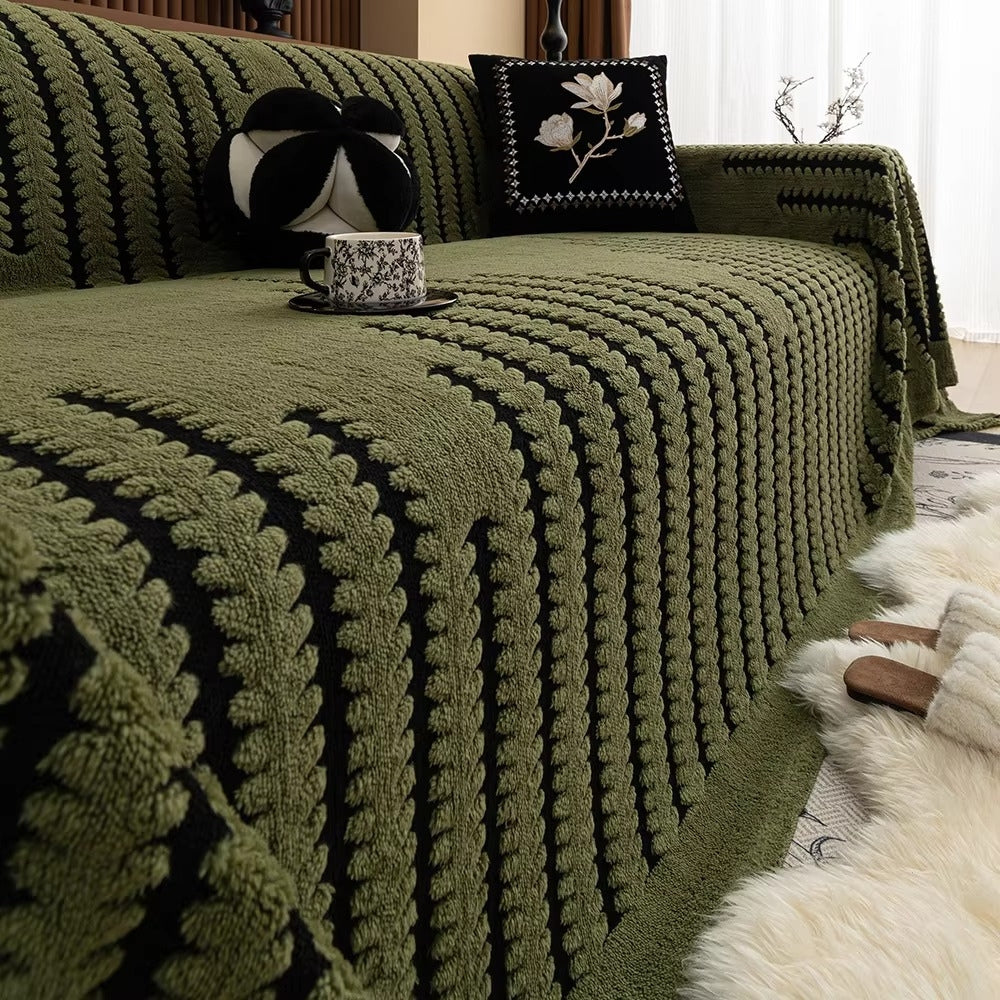 Heritage Collection | Plush Tufted Couch Cover with Non-Slip Backing | Cozy Protection for Stylish Living Spaces 2