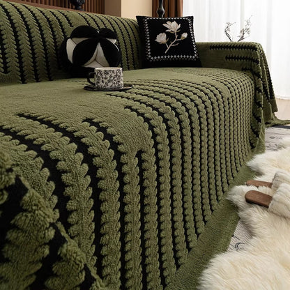 Heritage Collection | Plush Tufted Couch Cover with Non-Slip Backing | Cozy Protection for Stylish Living Spaces 2