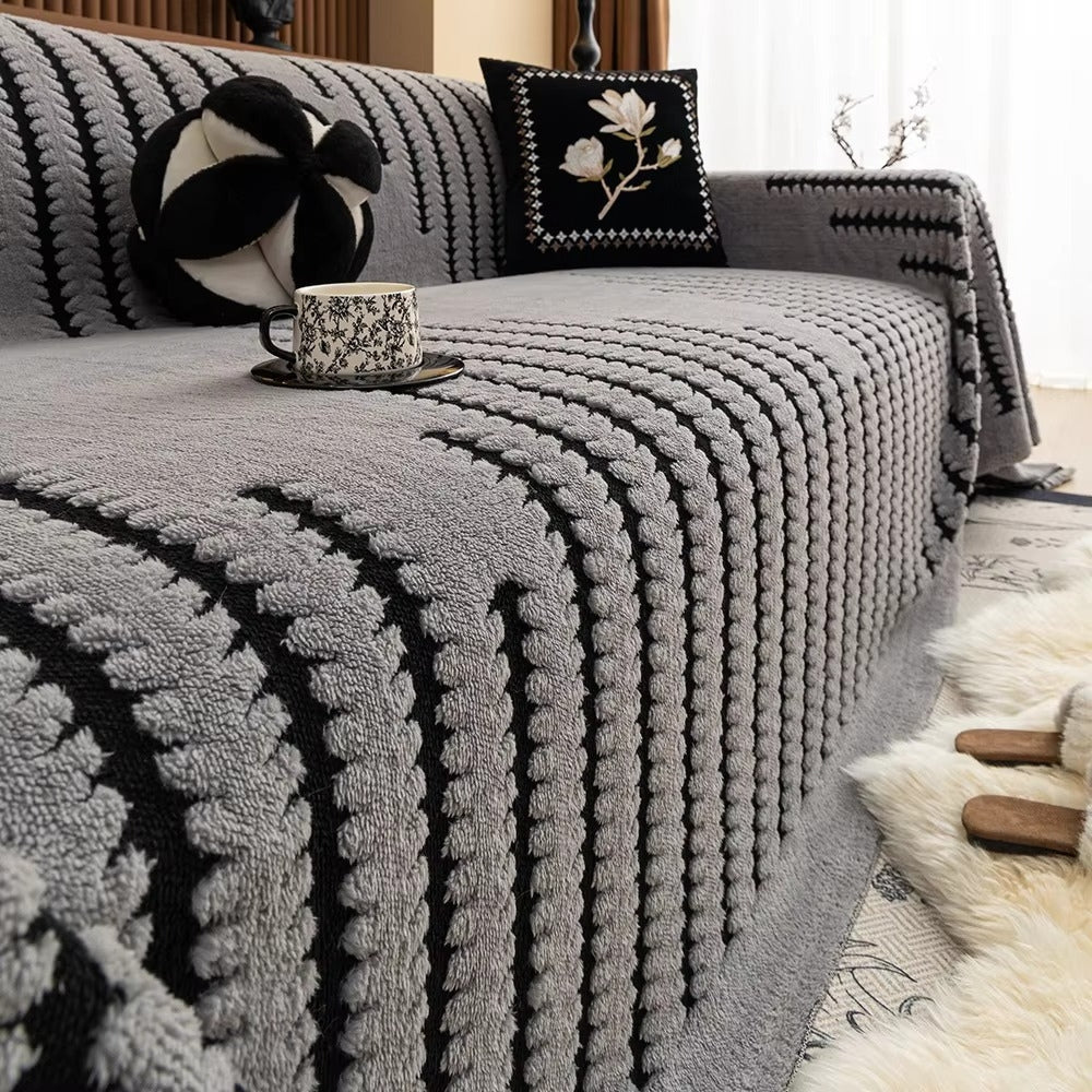 Heritage Collection | Plush Tufted Couch Cover with Non-Slip Backing | Cozy Protection for Stylish Living Spaces 4