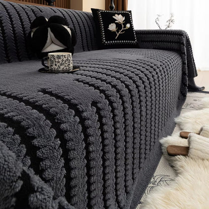 Heritage Collection | Plush Tufted Couch Cover with Non-Slip Backing | Cozy Protection for Stylish Living Spaces 6