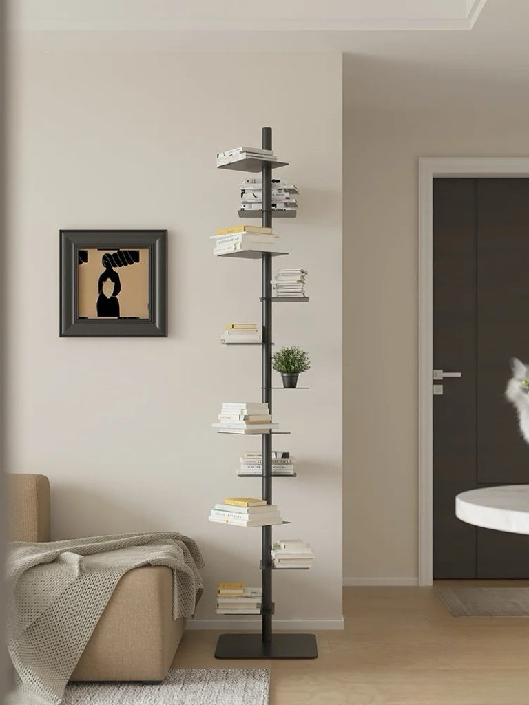 Industrial Steel Plant Stand | Staggered Shelves for Elegant Indoor Display 5