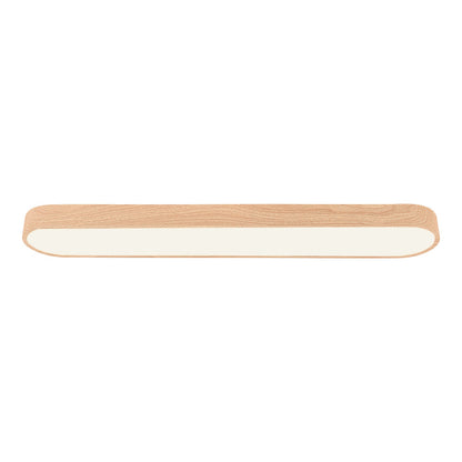 Japandi Natural Oak | Flush Mount Ceiling Light Fixture with Tri-Colour Technology | Sleek Design for Modern Interiors 0