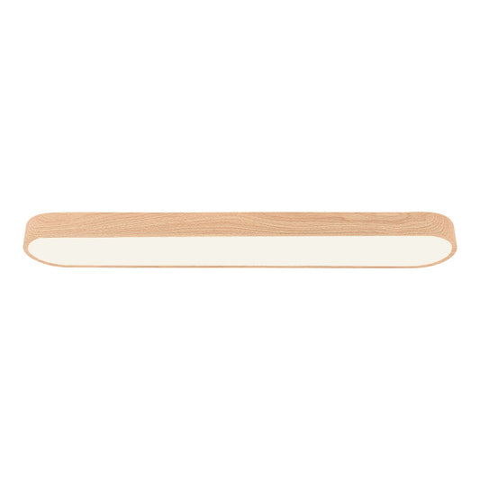 Japandi Natural Oak | Flush Mount Ceiling Light Fixture with Tri-Colour Technology | Sleek Design for Modern Interiors 0