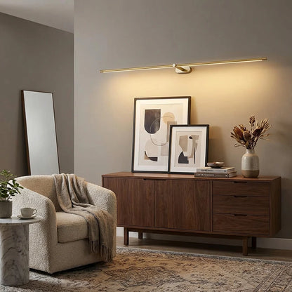 Linear Rechargeable Wall Lights | Wireless Installation & Adjustable Brightness | Modern Design for Indoor/Outdoor Versatility