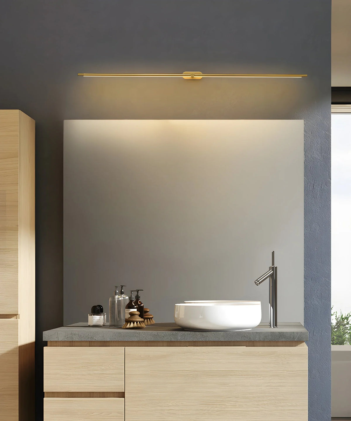 Linear Rechargeable Wall Lights | Wireless Installation & Adjustable Brightness | Modern Design for Indoor/Outdoor Versatility