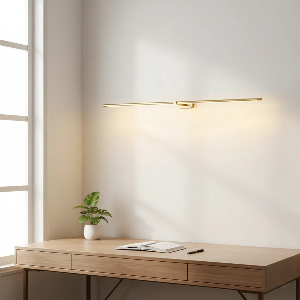 Linear Rechargeable Wall Lights | Wireless Installation & Adjustable Brightness | Modern Design for Indoor/Outdoor Versatility