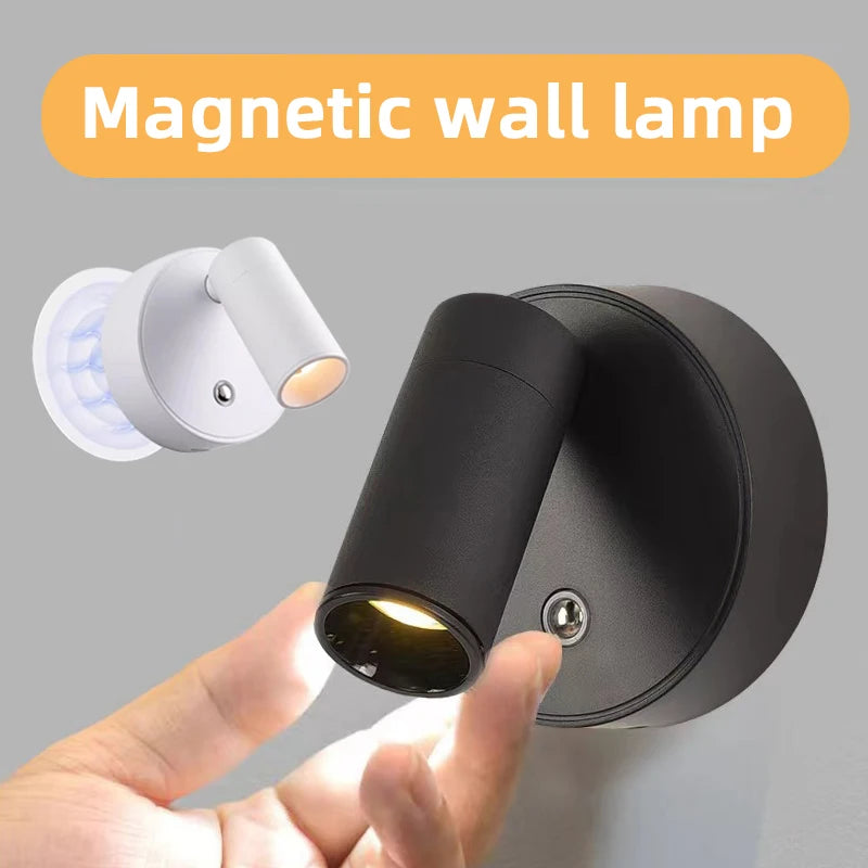 LED Cordless Wall Light | Touch Switch & Magnetic Base | USB Rechargeable for Convenient Reading 0