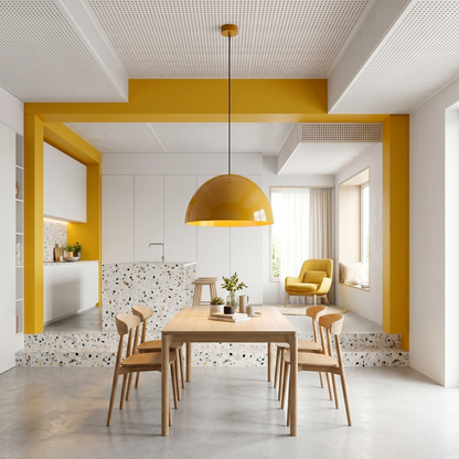 Large Dome Pendant Light | Adjustable Height Modern Kitchen Pendant Lighting for Dining Tables and Islands 5