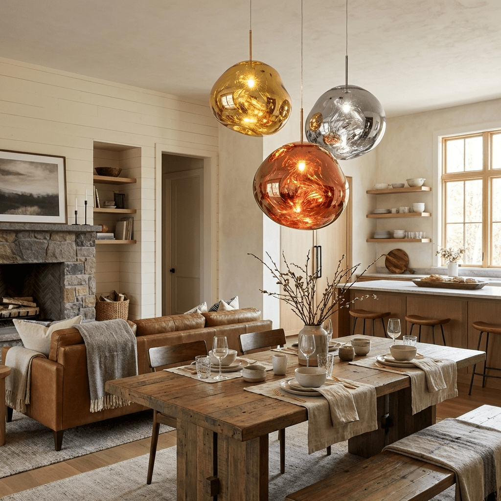 Lava | Glass Pendant Lighting with Adjustable Brightness | Modern Design for Stylish Home Decor 2