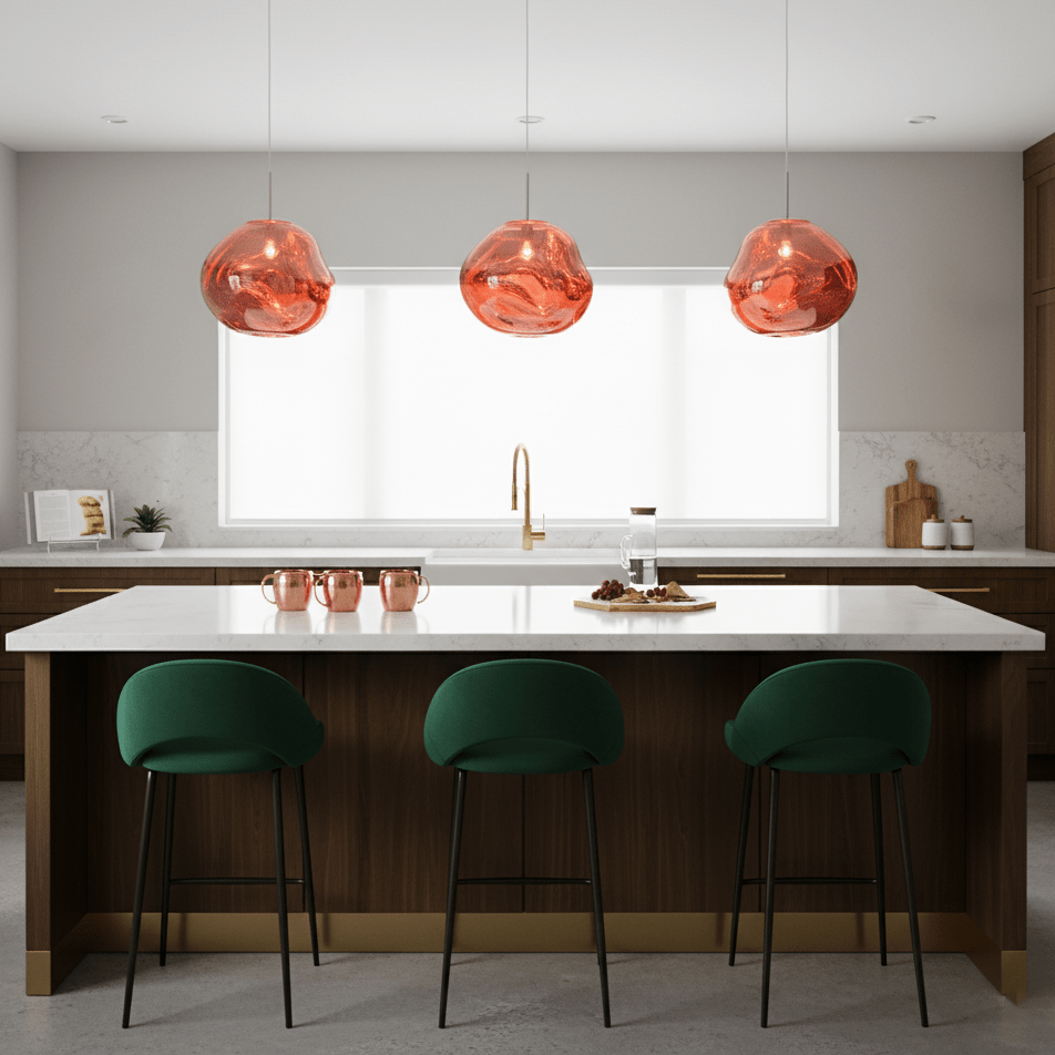 Lava | Glass Pendant Lighting with Adjustable Brightness | Modern Design for Stylish Home Decor 4