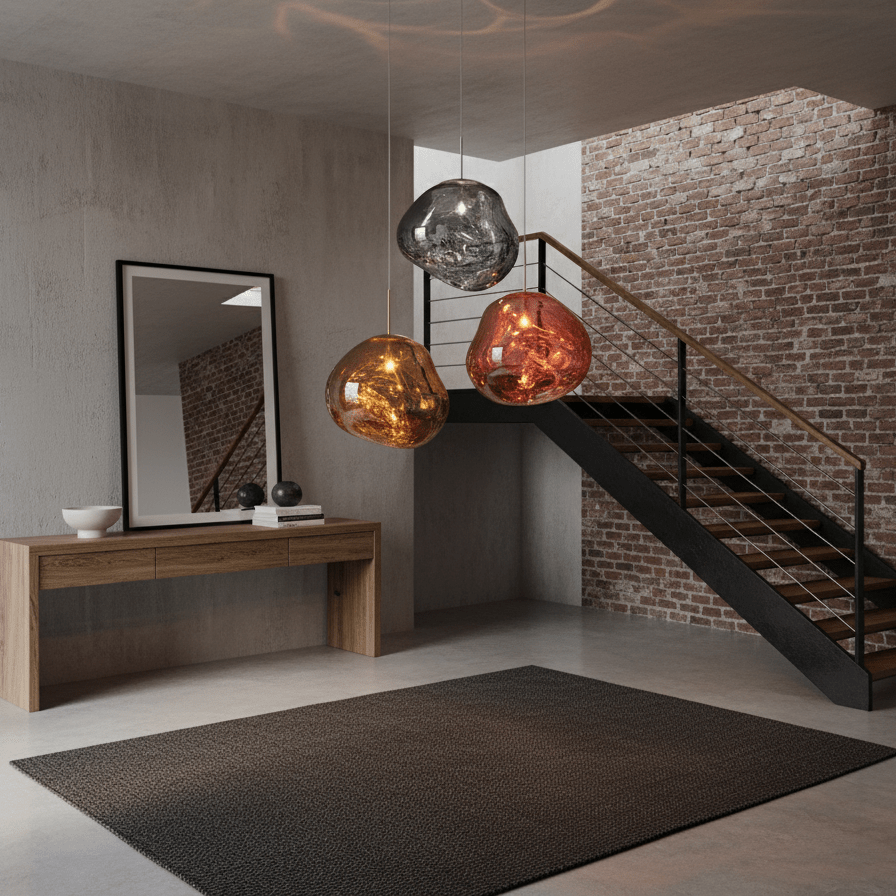 Lava | Glass Pendant Lighting with Adjustable Brightness | Modern Design for Stylish Home Decor 5