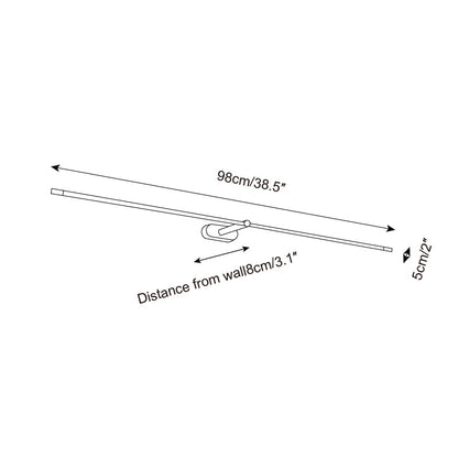Linear Rechargeable Wall Lights | Wireless Installation & Adjustable Brightness | Modern Design for Indoor/Outdoor Versatility 6