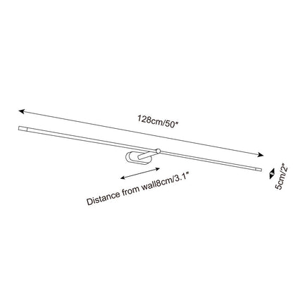 Linear Rechargeable Wall Lights | Wireless Installation & Adjustable Brightness | Modern Design for Indoor/Outdoor Versatility 7