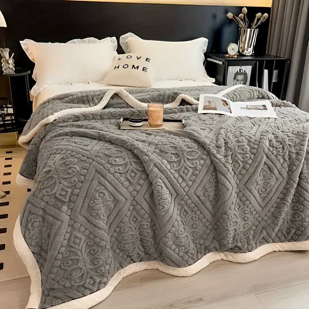 Luxe Velvet Mandala Throw Blanket with Plush Texture | Cozy Comfort for All Seasons 3